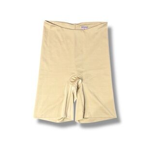 Spanx Power Conceal-Her Mid Thigh Shapewear Shorts‎ Beige Nude Sz Small